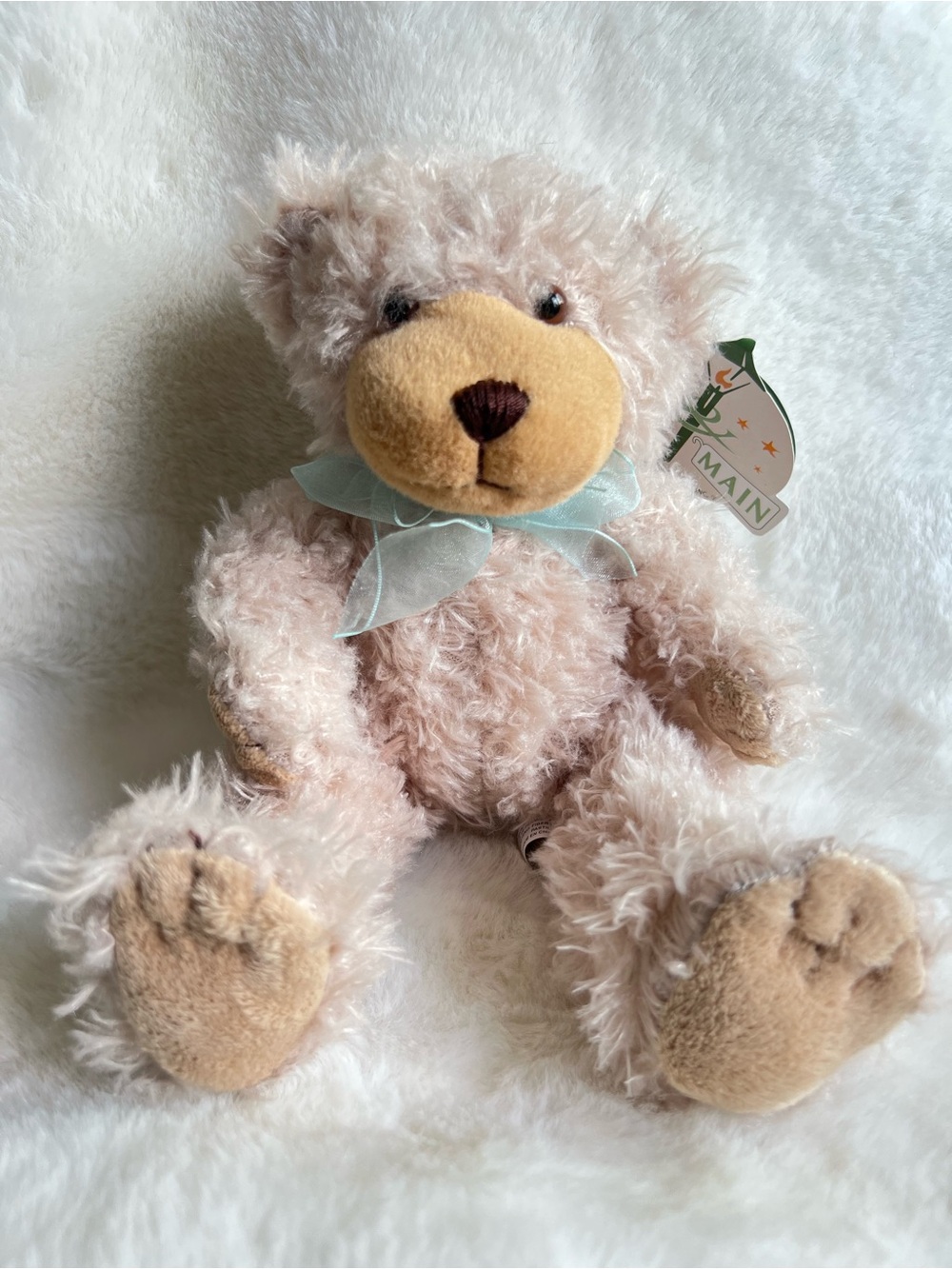 First & Main “Scraggles” Teddy Bear Plush 10” w/ Tags Vintage Style